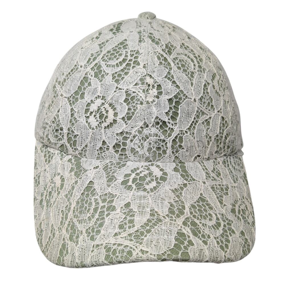 Charlotte Russe Strapback Baseball Cap Multicolor One Size Adjustable Lace Trim